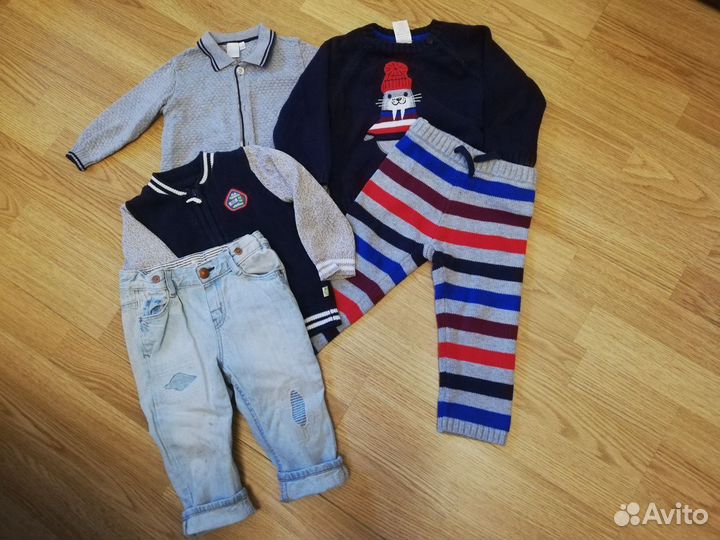 Пакет детских мальчиковых вещей на 10-18 мес