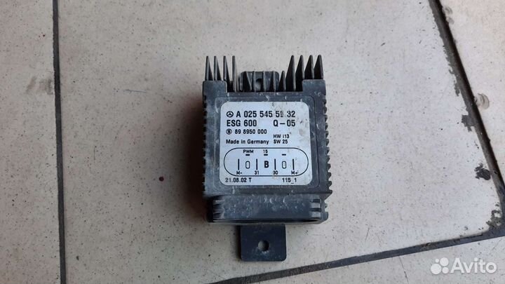 Блок управления вентилятором mercedes w210