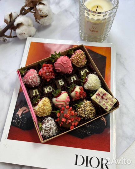 Клубника, клубника в шоколаде, доставка