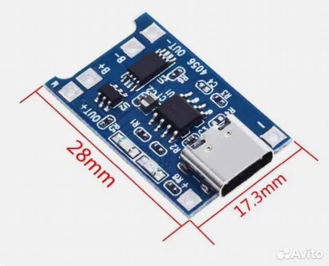 Плата заряда 18650 li-ion с защитой