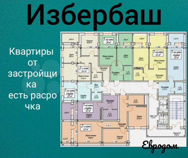Квартира-студия, 22 м², 3/12 эт.