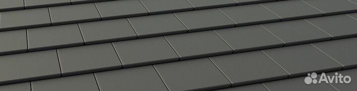 Плоская цементно-песчаная черепица