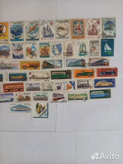 Марки СССР и иностранные техника