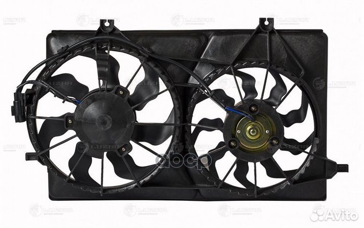 Э/вентиляторы охл. с кожухом (2 вент.) для а/м