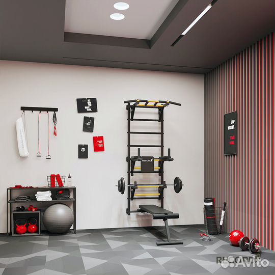 Шведская стенка Рекорд Х4 без опоры на пол