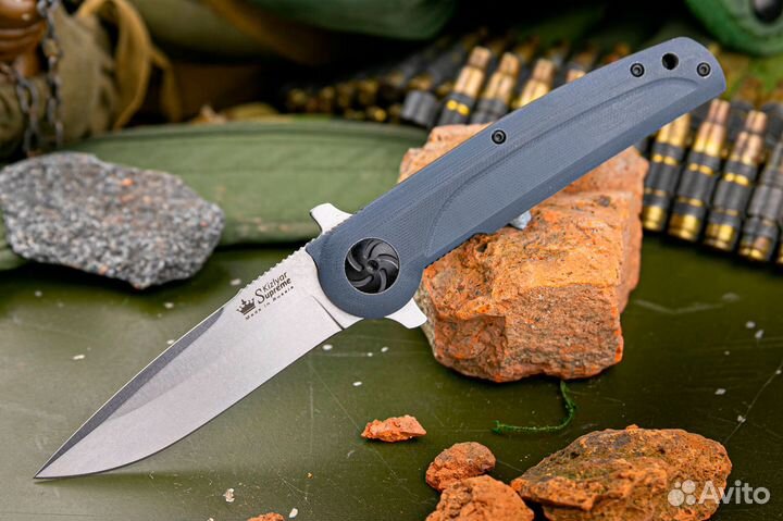 Складной нож Biker X D2 StoneWash