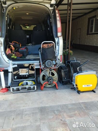 Прочистка канализации и устранение засоров до 50м