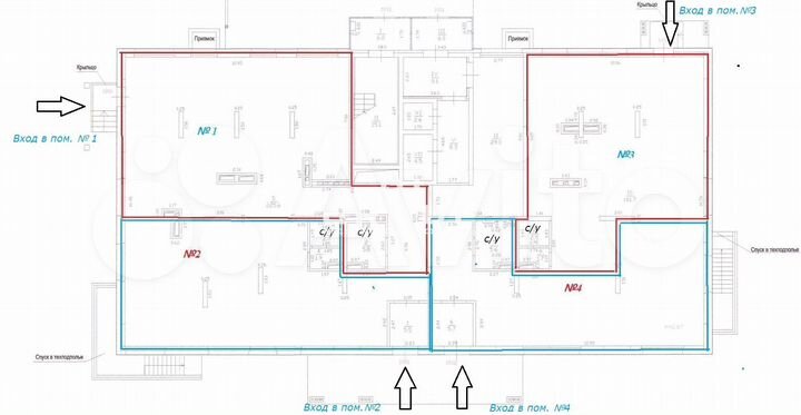 Помещение 104 кв.м ЖК Нобелевский