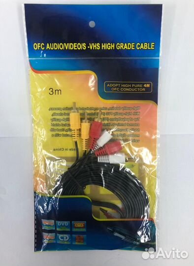 Кабель соединительный Energy Power 3xRCA M / 3xRCA