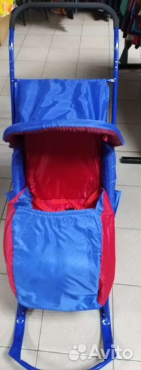 Детские санки коляска новые