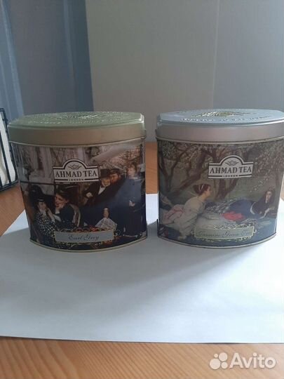 Банки жестяные из-под чая