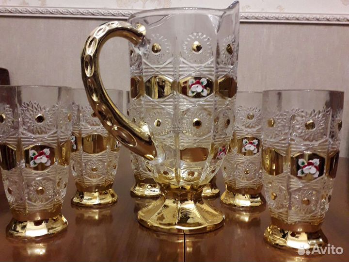 Набор стаканов+кувшин Подарок Посуда Кружки