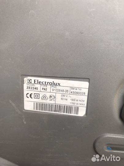 Пылесос electrolux на запчасти