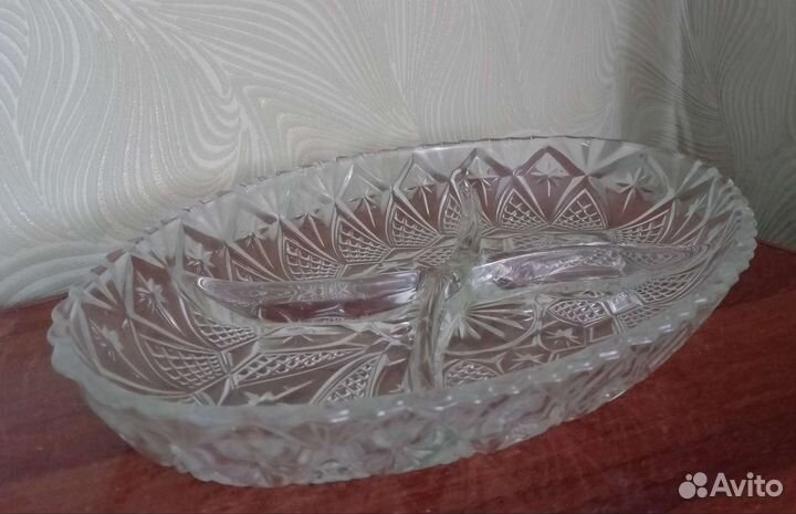 Ваза под салаты, с 4 отсеками