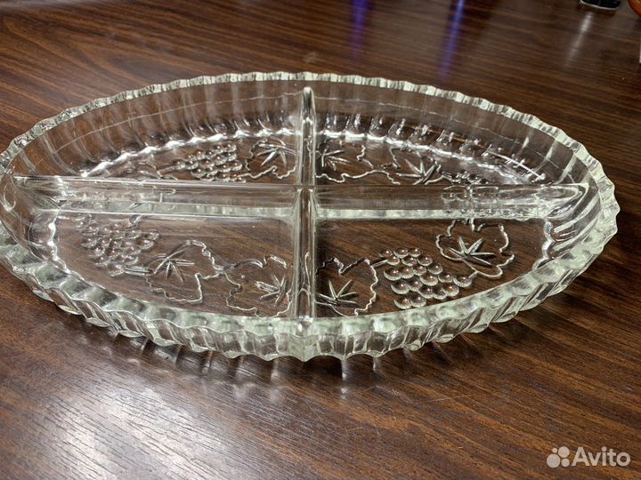 Хрустальное блюдо СССР