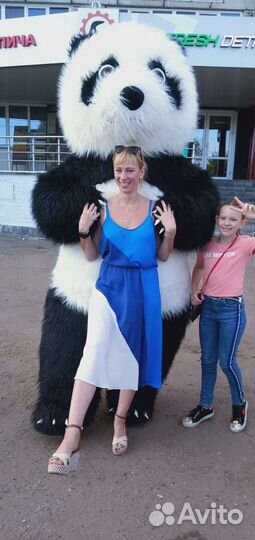 Ростовая кукла Медведь Панда Поздравление