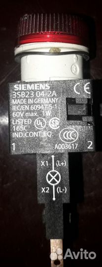 Индикатор световой Siemens 3SB2204-6BC06