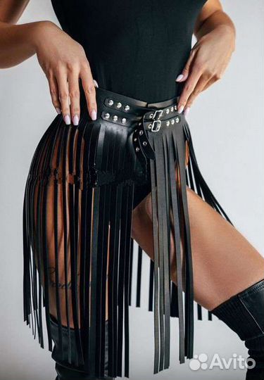 Пояс с бахромой