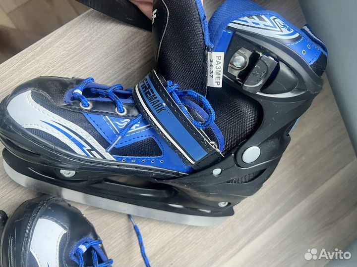 Коньки детские раздвижные 34-37