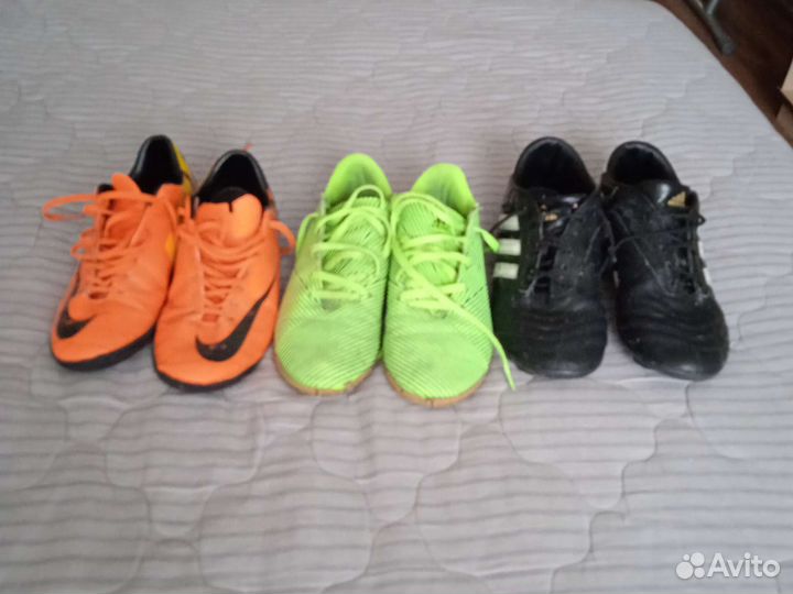 Футбольные бутсы adidas, Nike детские