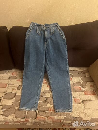 Джинсы zara 34 mom
