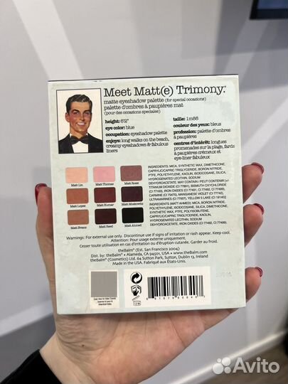 Палетка теней theBalm Meet Matt(e) Trimony