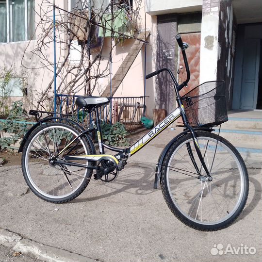 Велосипед подростковый 24 дамская рама. Складной