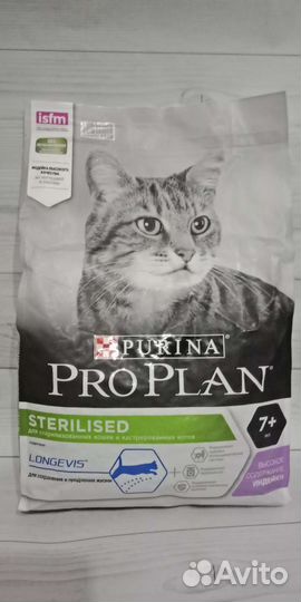 Корм для кошек Pro Plan 7+, 3кг, сухой