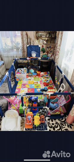 Большой детский напольный игровой манеж