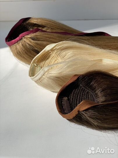 Накладные хвосты из натуральных волос