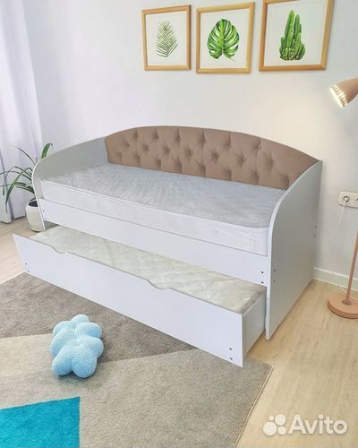 Кровать из ламинированного дсп софа цвет с бортом