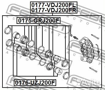 Поршень суппорта тормозного переднего