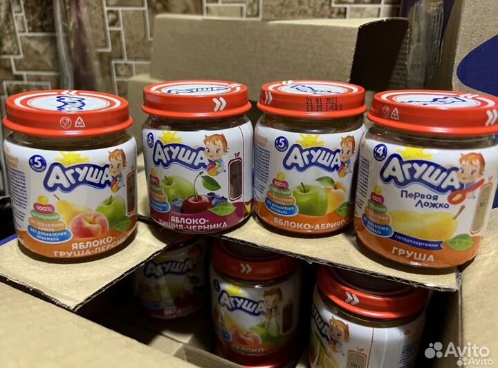 Фруктовое пюре агуша
