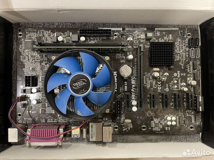 Комплект плата проц память 1155 h81 pro btc r2.0