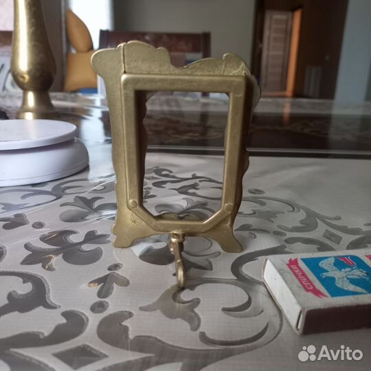 Рамка для фото латунь