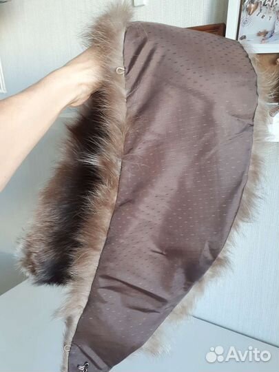 Меховой воротник песец