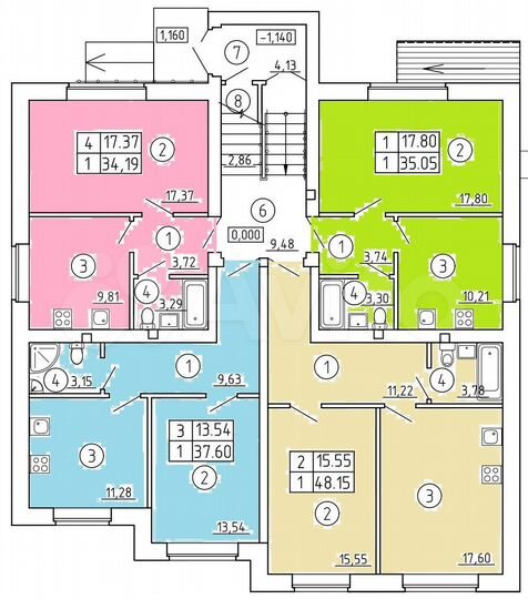 1-к. квартира, 35 м², 1/4 эт.