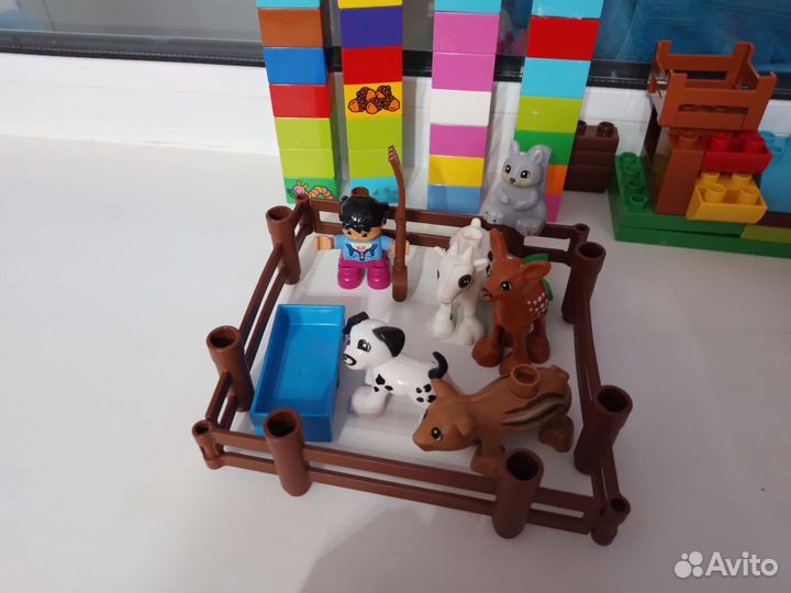 Lego duplo поезд и ферма