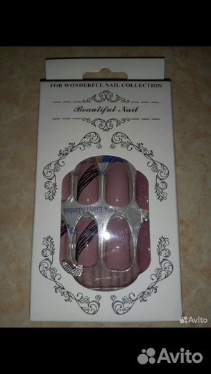 Накладные ногти с клеем