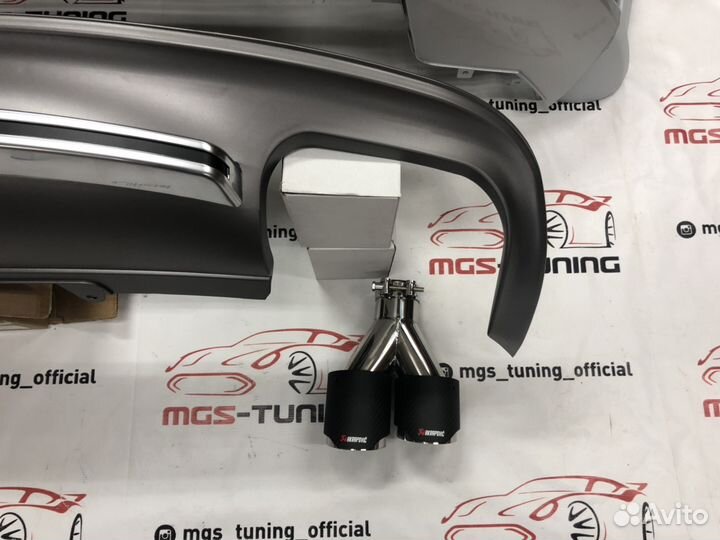 Бампер Audi A5 стиль RS + диффузор S с насадками