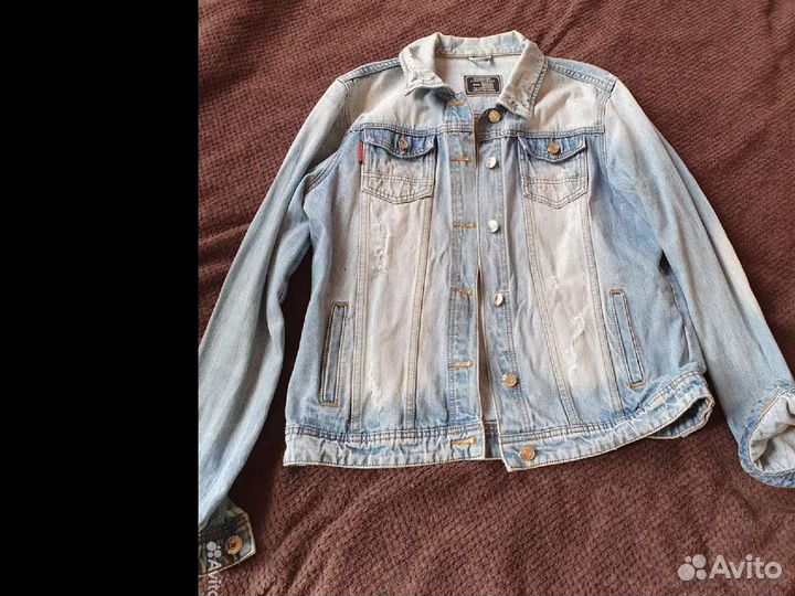 Джинсовая куртка 52 и мастерка 48