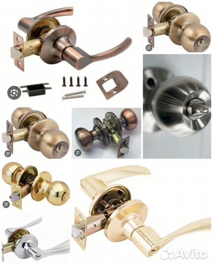 Межкомнатные ручки разные