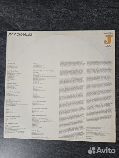 Винил Ray Charles Европа