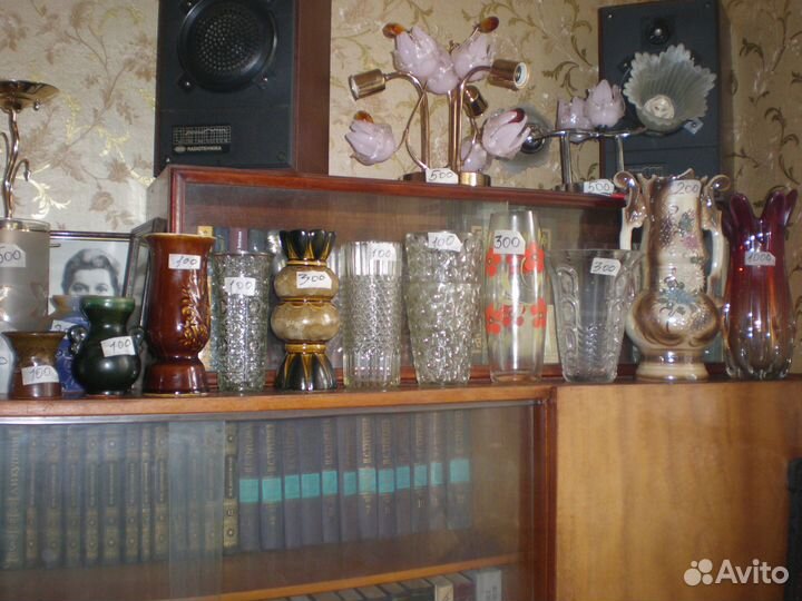 Вазы хрустальные и керамические