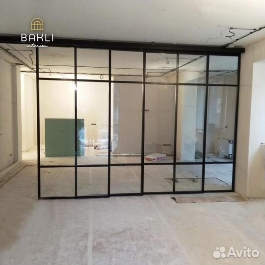 Межкомнатные лофт перегородки и двери