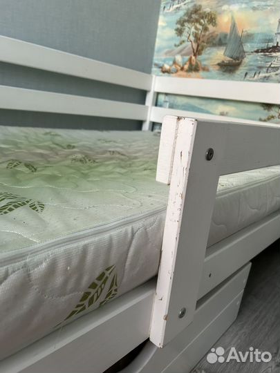 Детская кровать от 3 лет с матрасом бу