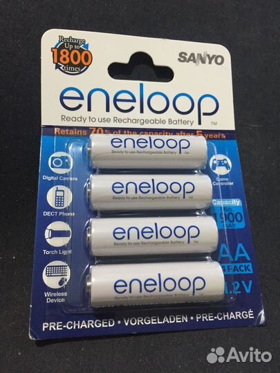 АКБ Sanyo Eneloop AA (Япония, оригинал)