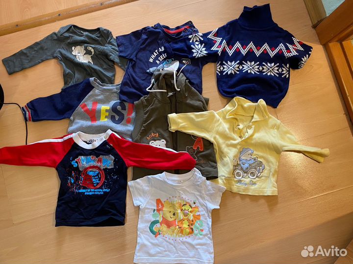 Пакет вещей для мальчика от 74 размера