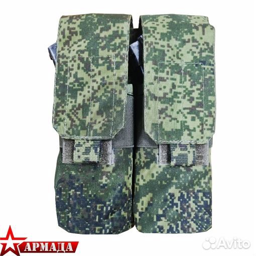 Подсумок двойной ак под 4 магазина мох Phoenix