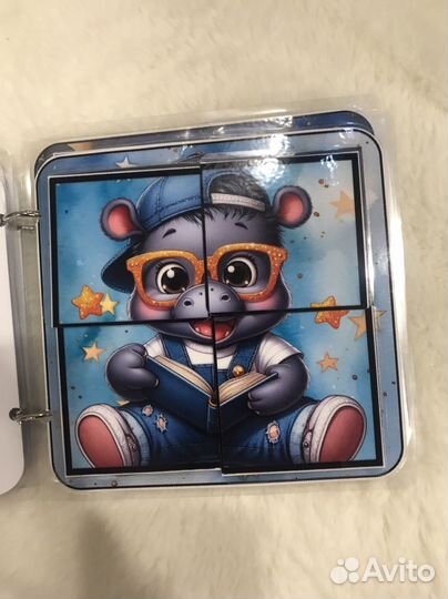 Набор книжек для малышей, развивающий, на липучках